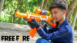 NERF WAR FREE FIRE IS REAL BATTLE 2