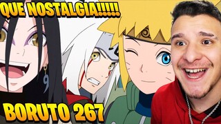 QUE NOSTÁLGIA: OS 3 SANNINS LENDÁRIOS | HIMAWARI DE MINATO!- Boruto Ep. 267 (REACT)