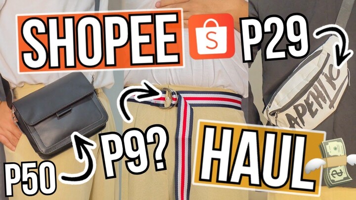 SHOPEE CHEAP BAGS AND BELTS HAUL (ANG MURA!) I Khryss Kelly