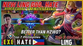 4 Minutes Savage!!!, Hyper Fast Ling by Hate [ Top 7 Philippines] | Top 3 Global Hate