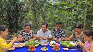 Đã Thèm với Món Lỗ Tai Heo Chấm Mắm Nêm Cuốn Bánh Tráng Rau Sống | TKQ & Family T1039