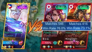 GUSION ULTRA FASTHAND VS ESMERALDA & LAPU-LAPU Strong Fighters vs Underrated Gusion