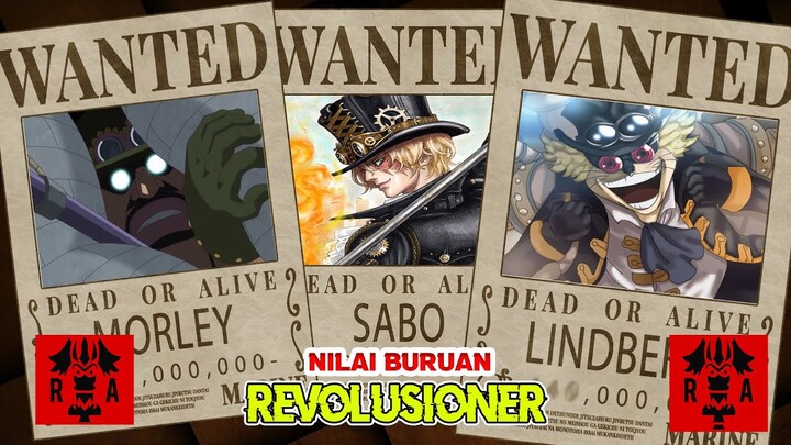 EDANN!! INILAH BOUNTY PASUKAN REVOLUSIONER!? HARGA BURUAN MEREKA BERNILAI FANTASTIS!! (ONE PIECE)