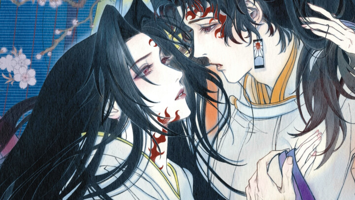 【الياباني الأسود】 ليلة ربيع ضبابية تحت القمر