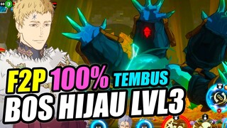 100% TEMBUS BOS ORDO HIJAU LVL 3 PARTY F2P TUTORIAL INI GEARNYA 🍀BLACK CLOVER MOBILE ANDROID/IOS