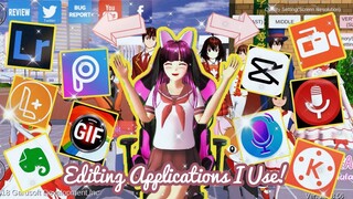 Editing Applications I Use 💕 | Sakura School Simulator | Kat-kat Gaming