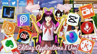 Editing Applications I Use 💕 | Sakura School Simulator | Kat-kat Gaming