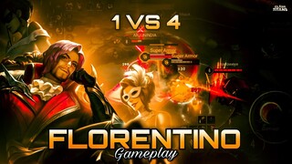 Florentino Jungle Hardcarry Gameplay | Insane 1v4 | Clean Combos | Clash of Titans | CoT