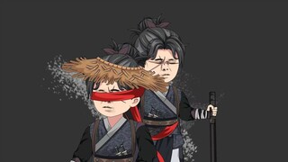 เมื่อผู้หญิงขี่ม้าครั้งแรก เธอได้พบกับบรรพบุรุษผู้ยิ่งใหญ่สี่คนกำลังล้อมชายตาบอดคนหนึ่ง