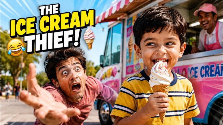 🎬 Title: "The Ice Cream Thief! 😂🍦