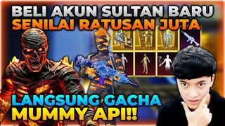 BELI AKUN BARU SENILAI RATUSAN JUTA ISINYA SKIN SULTAN !? LANGSUNG GACHA MUMMY API !! - PUBG MOBILE