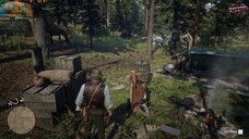 RDR2 - Rare interaction Javier finds Arthur to save Bill from bounty hunters