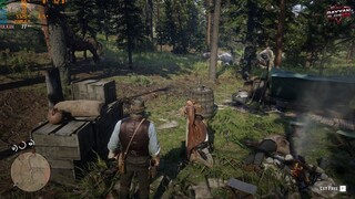 RDR2 - Rare interaction Javier finds Arthur to save Bill from bounty hunters