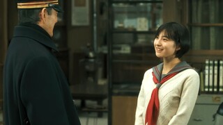 The lonely railwayman is about to retire, and his daughter's spirit visits him three times. (The Rai