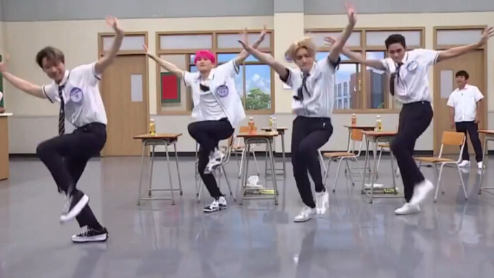 Lee Taeyong, Huang Xuxi, Lee Mark, dan Lee Young-chin saling menyapa dan mengcover lagu "Descendants