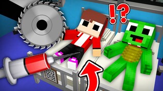 How Mikey & JJ Escape The Evil Hospital in Minecraft challenge (Maizen Mizen Mazien)