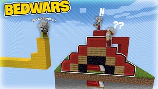 BEDWARS 1 MÌNH GÁNH TEAM *BEDWARS RUSH 2v2v2v2 | MINECRAFT BEDWARS FUNNY