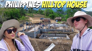 BUILDING HILLTOP 360° HOME IN PHILIPPINES - Swimming pool, Foundation, Nipa Hut, Shopping & RAIN!