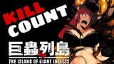 The Island of Giant Insects Vol 1-3 (2014) MANGA KILL COUNT
