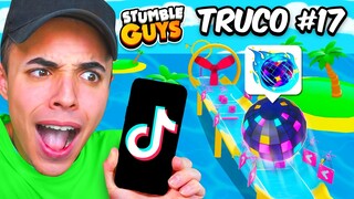 PROBÉ 100 TRUCOS con EMOTES CHETADOS en STUMBLE GUYS 😱 ¿FUNCIONAN?