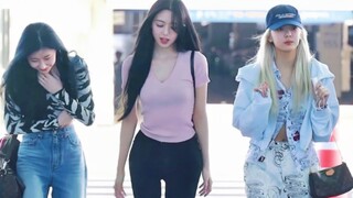 Yuna acts out a Korean drama solo at the airport! ITZY 230519 street style paparazzi photos!