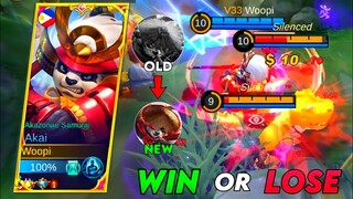 MY LAST MATCH USING OLD AKAI IN RANKED GAME! | WIN OR LOSE?! | MLBB