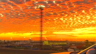 When I come across a beautiful sunset with fiery clouds, of course the first person I want to share 