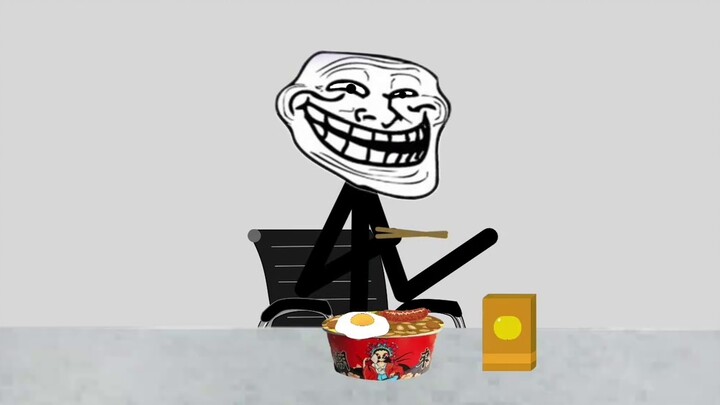 Troll guy challenges national trend takeaway (Trollge animation)