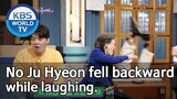No Ju Hyeon fell backward while laughing.[Happy Together/2019.05.23]