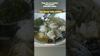 Cara Masak Kuah Tekwan Enak Sedap Dan Gurih #jajanpasar #tekwan #tekwanpalembang #shortvideo