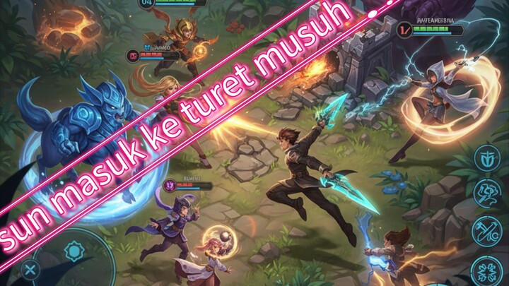 sun menyerang musuhnya tanpa henti mobile legends