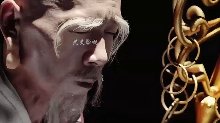 As the monk was about to offer incense to the Buddha statue, he suddenly noticed that tears were str