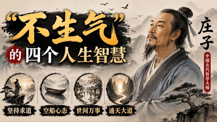 #EP01 | “不生气” 的四个人生智慧 | 庄子 | 中国古代哲学大师