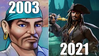 Evolution of Pirates of the Caribbean Games [2003-2021]