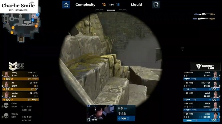 oSee trổ tài bắn tỉa giúp đội nhà dẫn trước ván thi đấu thứ nhất #CSGO