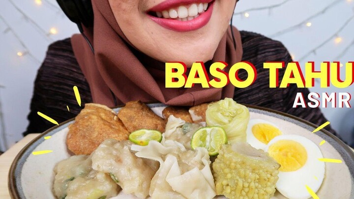 ASMR Baso Tahu (Indonesian Street Food) | Eating Sound | ASMR Indonesia | Moi Eat ASMR