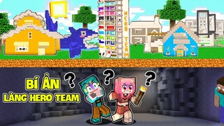 GẤU MORA THỬ THÁCH 24H KHÁM PHÁ BÍ ẨN LÀNG HERO TEAM TRONG MINECRAFT