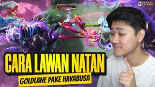 CARA LAWAN NATAN GOLD LANE PAKE HAYABUSA PERFECT GAMEPLAY! ROTASI, BUILD - Mobile Legends