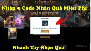 Giftcode Liên Quân | Nhập 5 Code Mới Nhất Nhận Quà Giấy Vẽ Bùa Và Tướng Miễn Phí Từ TPDC