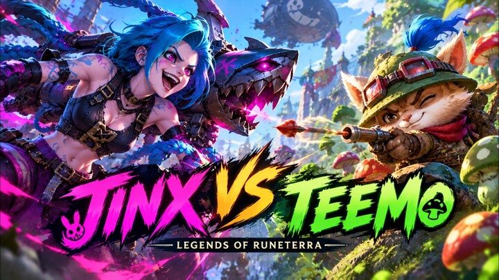 Jinx Vs Teemo Legends Of Runtera