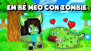 Mèo Simmy Biến Thành "EM BÉ MÈO ZOMBIE ĐÁNG YÊU" Trong Minecraft