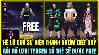 (Free Fire) HÉ LỘ ĐỒ FREE SỰ KIỆN FREE FIRE X DEMON SLAYER SIÊU ĐẸP, HÉ LỘ QUÀ SỰ KIỆN DEMON SLAYER