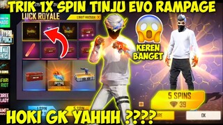 HOKI!!? CARA SPIN TINJU RAMPAGE❗CARA DAPAT SKIN TINJU HYBRID POWER - FREE FIRE