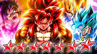 (Dragon Ball Legends) FULL 14 STAR FUSION WARRIORS FEATURING LF SSJ4 GOGETA IS A MONSTROUS TEAM!