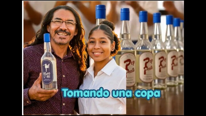 Tomando una copa