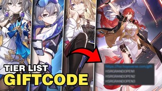 5 GIFTCODE AKTIF & TIER LIST TERBAIK DI HONKAI STAR RAIL!