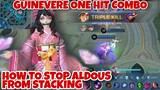 GUINEVERE STRATEGY HOW TO STOP ALDOUS FROM STACKING - ONE HIT COMBO - BEST BUILD - MOBILE LEGENDS