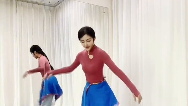 Tibetan dance must learn dance "Kumara" nanny-level teaching, beginners must learn p