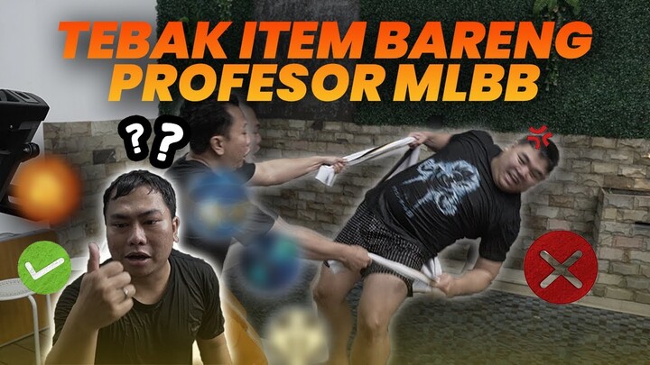 TEBAK ITEM LAWAN PROFESOR MLBB !! SALAH = KECEBUR WKWK !! R7 VS KB !! SIAPA LEBIH PINTAR ?!