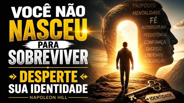 VOCÊ NÃO NASCEU PARA SOBREVIVER | DESPERTE SUA IDENTIDADE — NAPOLEON HILL